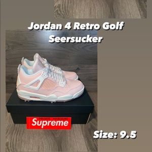 Jordan 4 Retro Golf “seersucker”